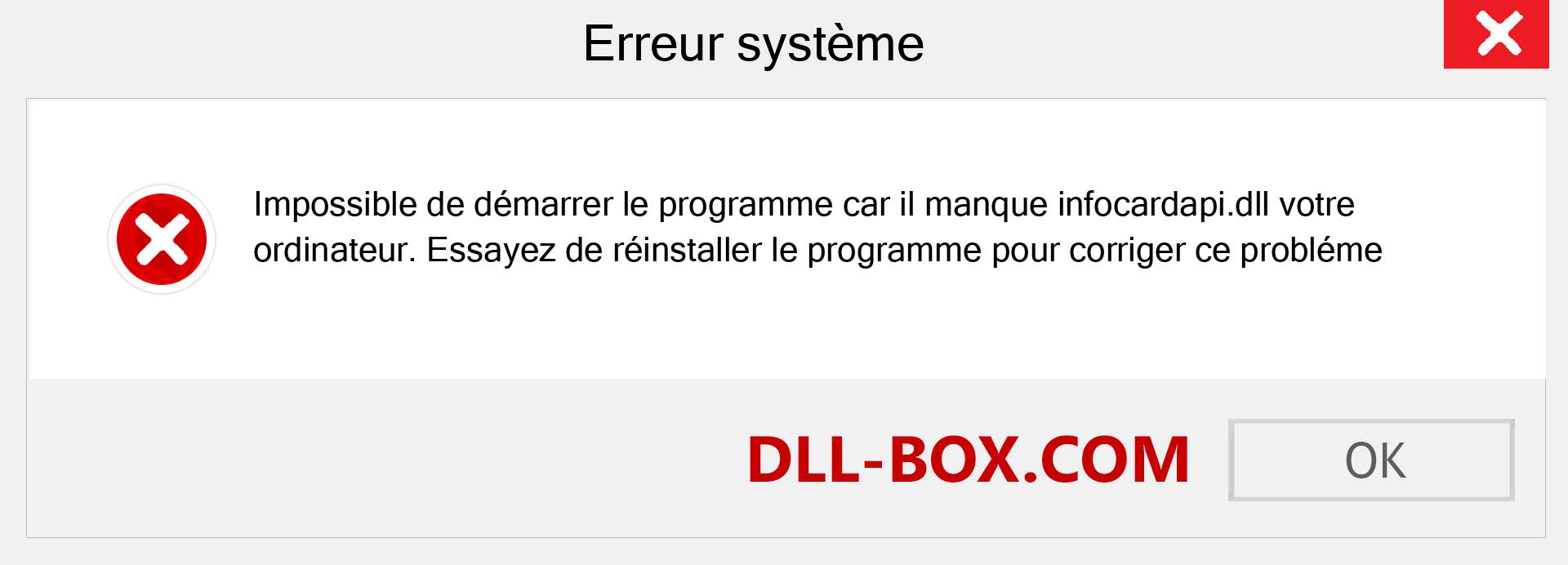 Le fichier infocardapi.dll est manquant ?. Télécharger pour Windows 7, 8, 10 - Correction de l'erreur manquante infocardapi dll sur Windows, photos, images